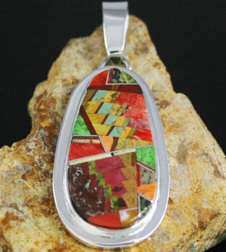 Tommy Jackson Autumn Colors Inlay Pendant