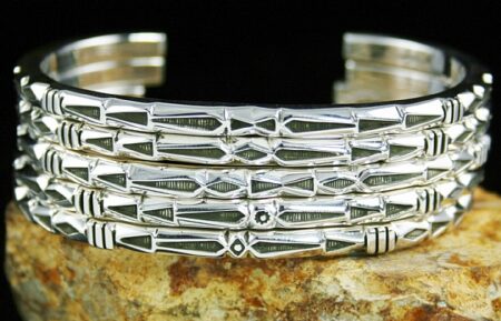 Jennifer Curtis Sterling Silver Bangle Bracelet Set