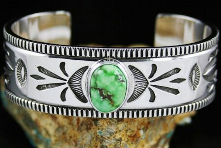 Jennifer Curtis Rare Gem Grade Carico Lake Turquoise Bracelet