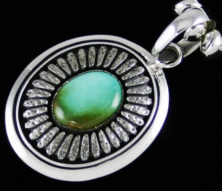 Alfred Joe High Grade Royston Turquoise Pendant