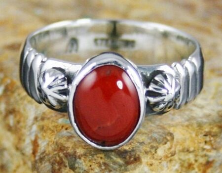 Alfred Joe Rare High Grade Mediterranean Coral Ring