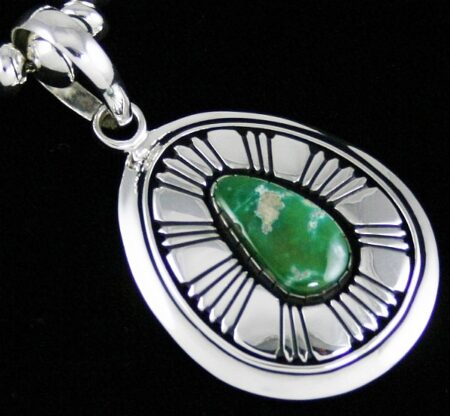Alfred Joe High Grade Royston Turquoise Shadowbox Pendant