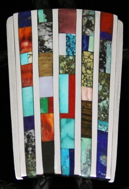 Vernon Begaye Channel Inlay Bolo Tie
