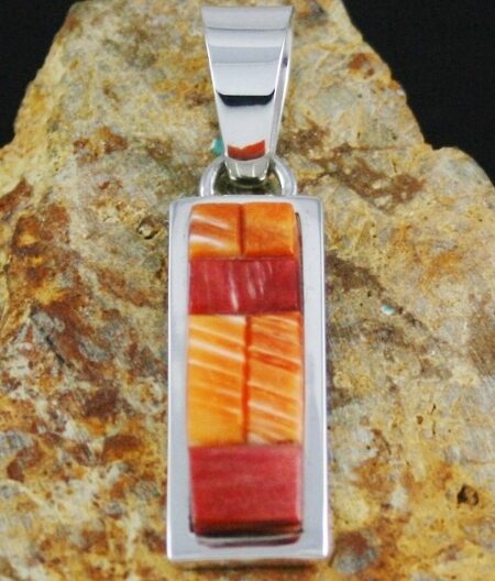 Tommy Jackson Spiny Oyster Inlay Pendant