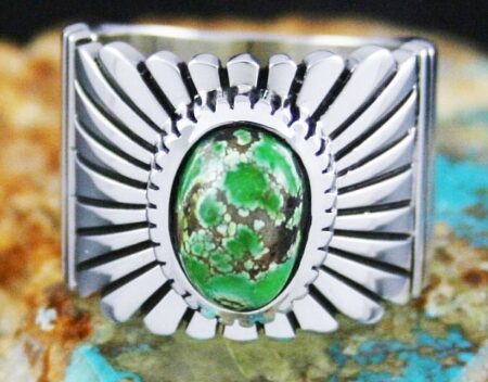 Jennifer Curtis Rare Gem Grade Carico Lake Turquoise Ring