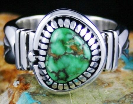 Jennifer Curtis Rare Gem Grade Carico Lake Turquoise Ring