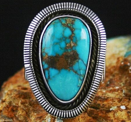 Ned Nez Rare Gem Grade Darling Darlene Turquoise Ring