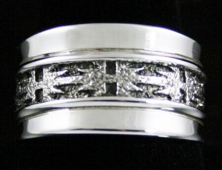Alfred Joe Navajo Rug Pattern Design Ring