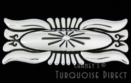 Steven J. Begay Sterling Silver Overlay Belt Buckle