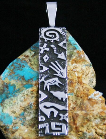 Kee Yazzie Reversible Petroglyph Design Pendant