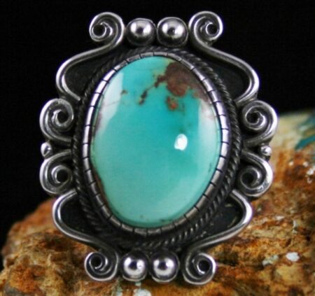 Calvin Martinez Royston Turquoise Ingot Ring