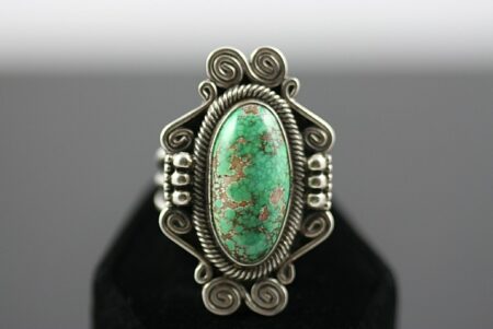 Terry Martinez Rare High Grade Carico Lake Turquoise Ring