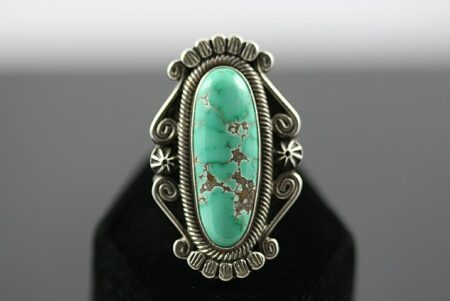 Terry Martinez Rare High Grade Carico Lake Turquoise Ring