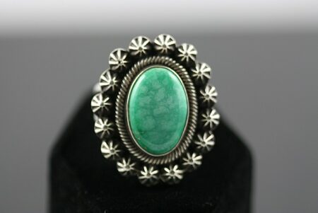 Terry Martinez Broken Arrow Variscite Ring