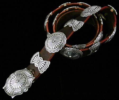 Calvin Martinez Ingot Sterling Silver Concho Belt