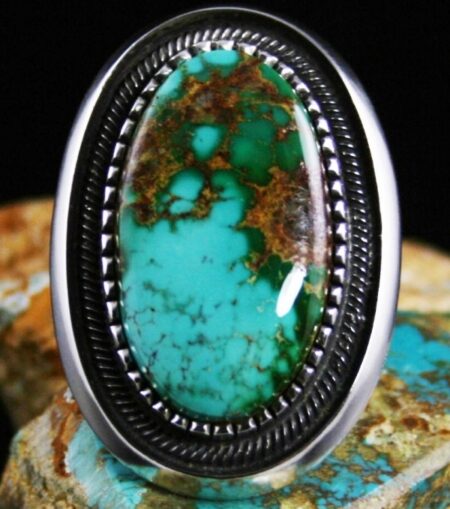 Terry Martinez Rare Gem Grade Royston Turquoise Ring