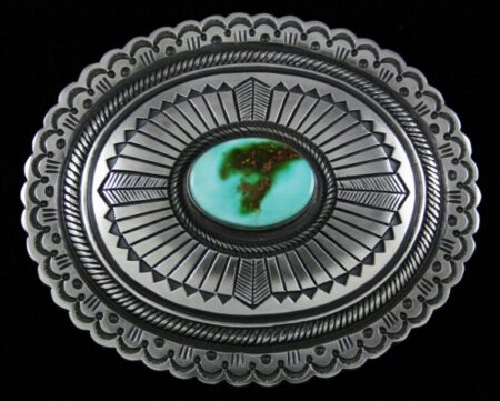 Calvin Martinez Royston Turquoise Ingot Belt Buckle