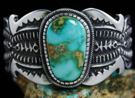 Terry Martinez Rare High Grade Royston Turquoise Ingot Bracelet