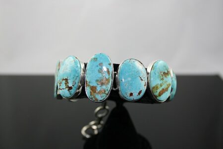 Leonard Nez Easter Blue Turquoise Link Bracelet