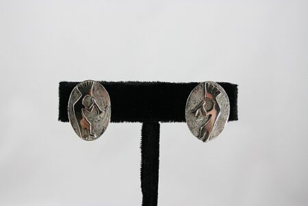 S. John Sterling Silver Kokopeli Post Earrings