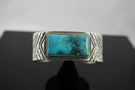 Calvin Martinez Rare Candelaria Turquoise Ingot Style Bracelet
