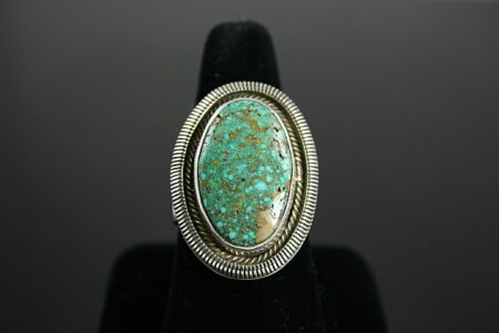 Ned Nez Rare Indian Mountain Spiderweb Turquoise Ring
