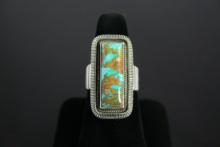 Ned Nez Gem Grade Easter Blue Turquoise Ring