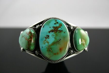 Terry Martinez High Grade Royston Turquoise Ingot Bracelet