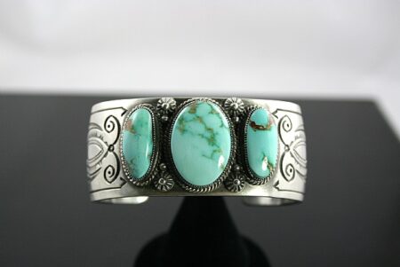 Calvin Martinez Royston Turquoise Ingot Bracelet