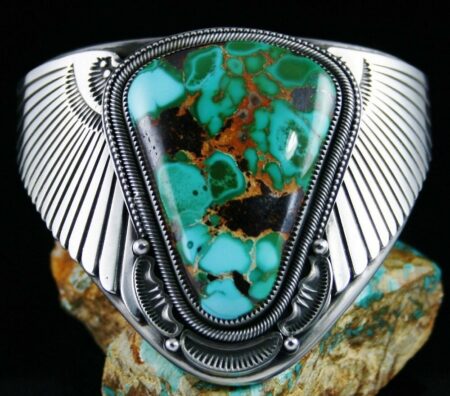 Sammie Kescoli Begay Royston Turquoise Ingot Bracelet