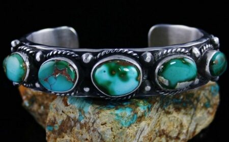Herman Smith Royston Turquoise Row Bracelet