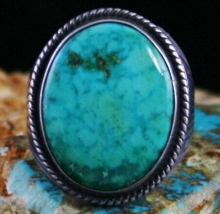 Vintage H. Begay Crescent Valley Turquoise Ring