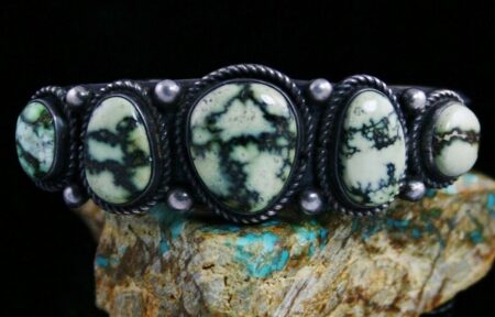 Vintage Damele Turquoise Row Bracelet
