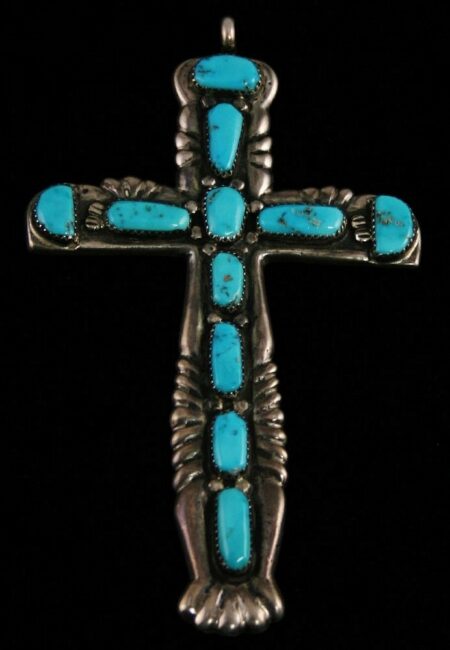 Vintage Horace Iule Sleeping Beauty Turquoise Cross