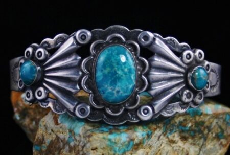 Vintage Fred Harvey Era Turquoise Bracelet