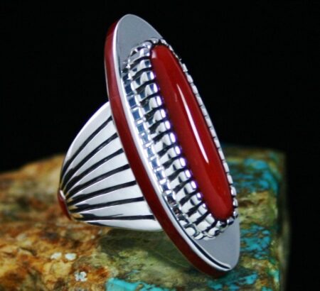 Michael Perry Mediterranean Oxblood Coral Ring