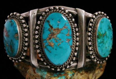 Vintage Blue Gem Turquoise Bracelet