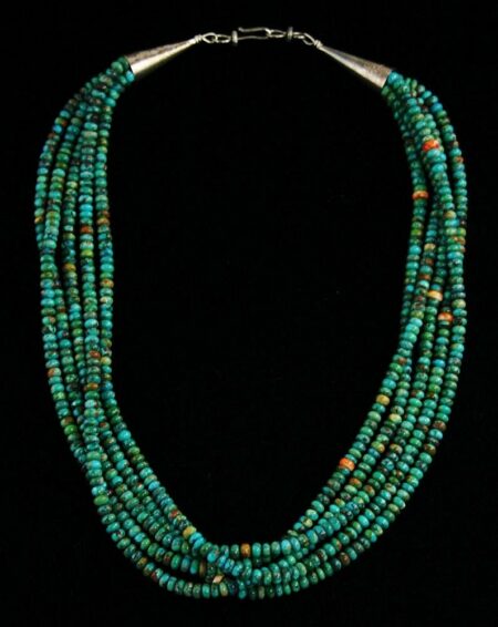 Vintage Turquoise and Spiny Oyster Bead Necklace