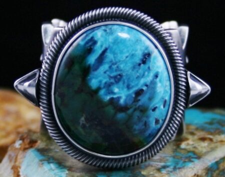 Jacob Morgan Blue Diamond Turquoise Ring
