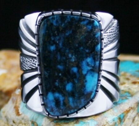 Leonard Nez Apache Blue Turquoise Ring