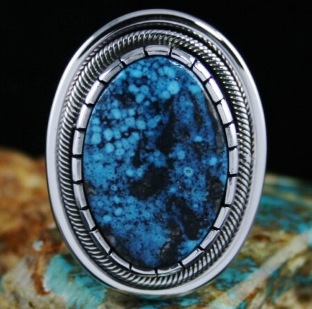 Leonard Nez Kingman Spiderweb Ring