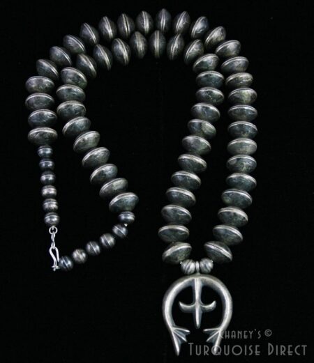 Vintage Silver Dime Squash Blossom Necklace