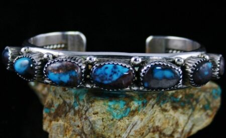Vintage Bisbee Turquoise Row Bracelet