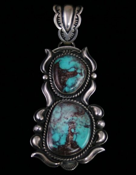 Delbert Gordon Bisbee Turquoise Reposse Pendant