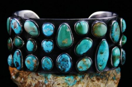 Vintage Benson Sam Royston Turquoise Cluster Bracelet