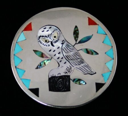 Vintage Dennis Edaakie Owl Pin/Pendant