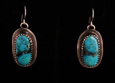 Tommy Jackson Morenci Turquoise Dangle Earrings