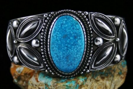 Calvin Martinez Waterweb Kingman Turquoise Ingot Bracelet