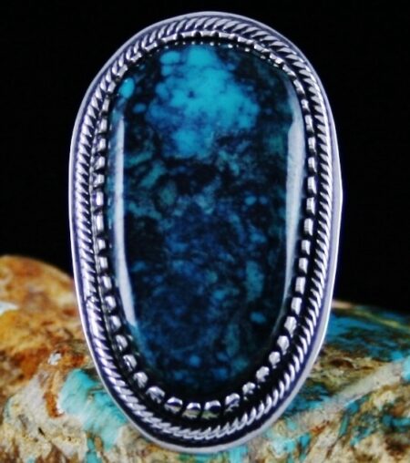 Tommy Jackson Blue Diamond Turquoise Ring