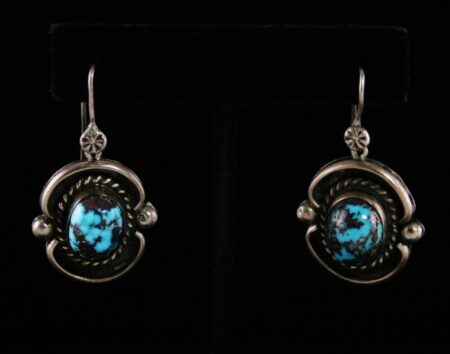 Vintage Persian Turquoise Dangle Earrings